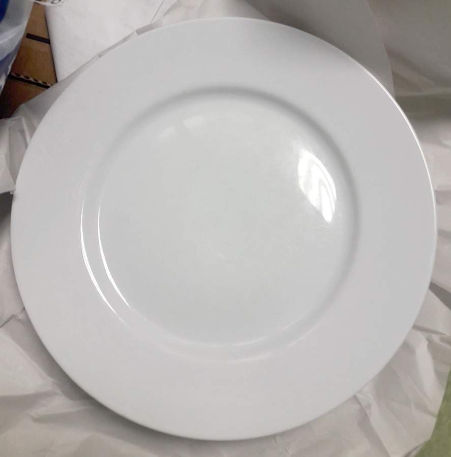Novi White Dinner Plate by Cooks Club-1