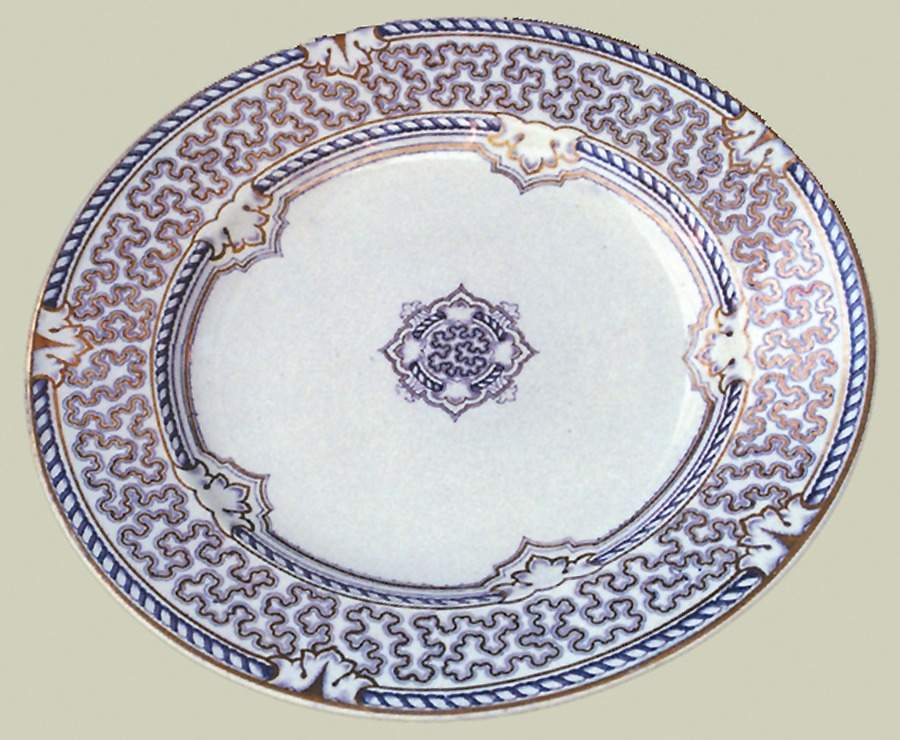 Vermicelli Dinner Plate by Charles Meigh & Sons-1