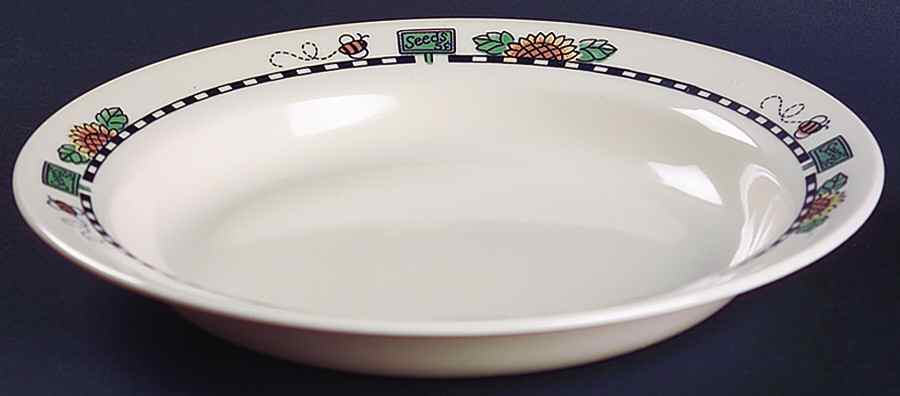 Sunblossoms (Corelle) Rim Soup Bowl by Corning Corelle-1