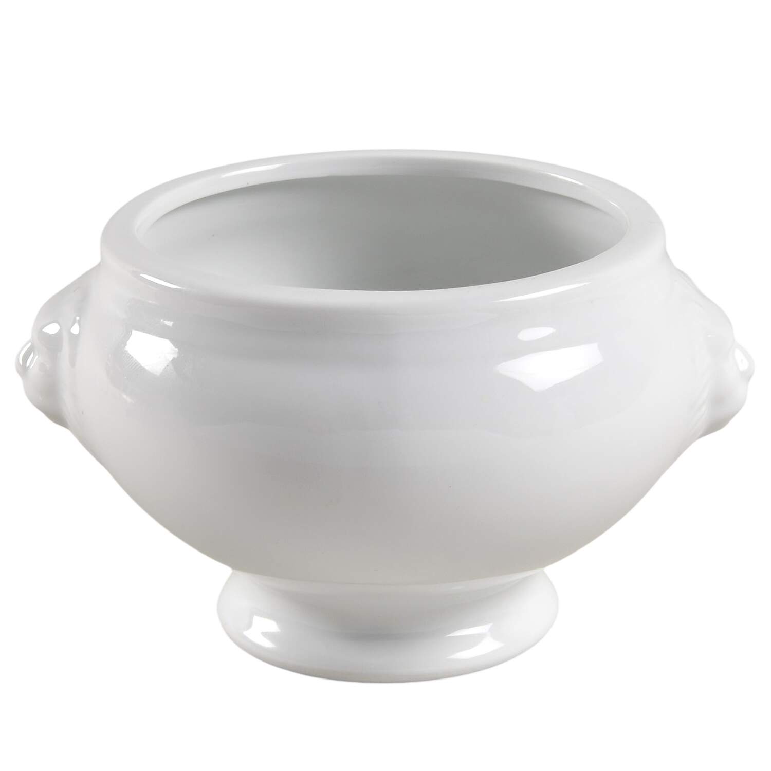 Cafeware II Lion Bowl with Lion Head Handles by Crate & Barrel-1