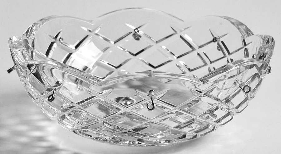 Lighting Parts 4" Plate/Bobeche (Holds 8 Drops) by Waterford Crystal-1