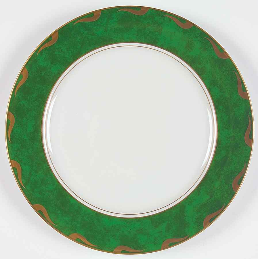 Imperial Malachite Dinner Plate by Lynn Chase-1
