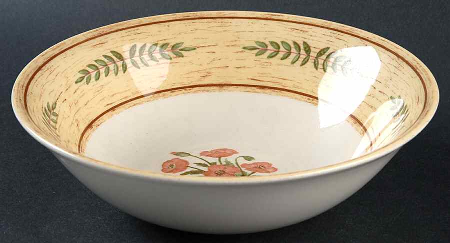 Floral Pastures Coupe Cereal Bowl by Cloverleaf (England)-1
