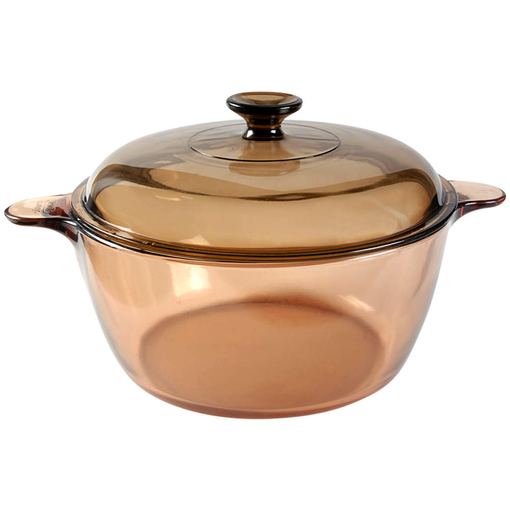 Visions Amber 5 Qt Dutch Oven by Corning Corelle-1