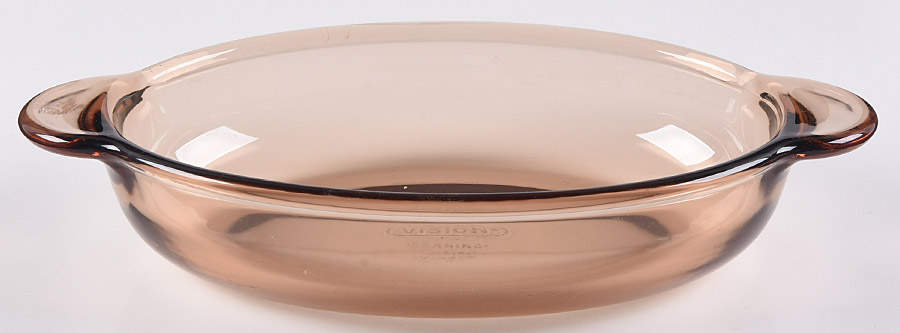 Visions Amber 14 Oz Casserette No Glass Lid by Corning Corelle-1
