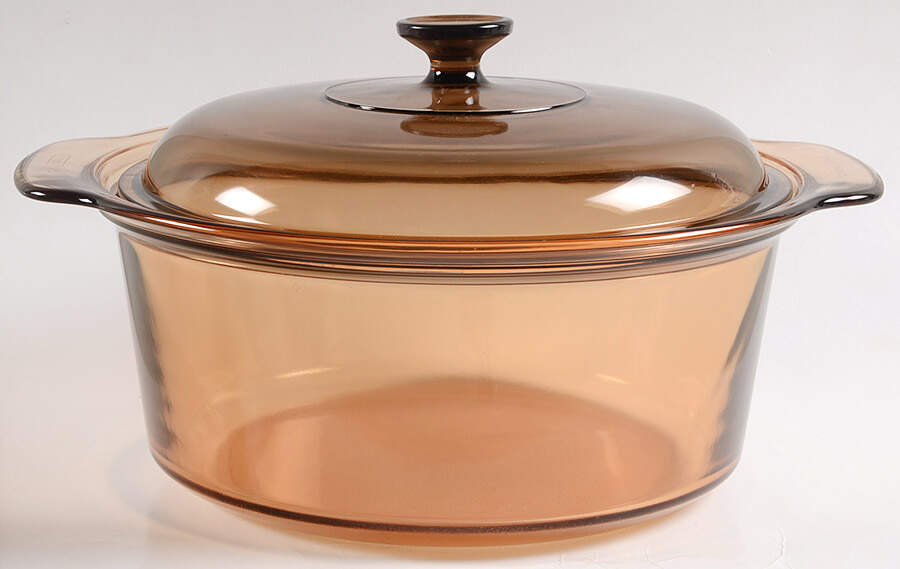 Visions Amber 5 Qt Dutch Oven by Corning Corelle-1