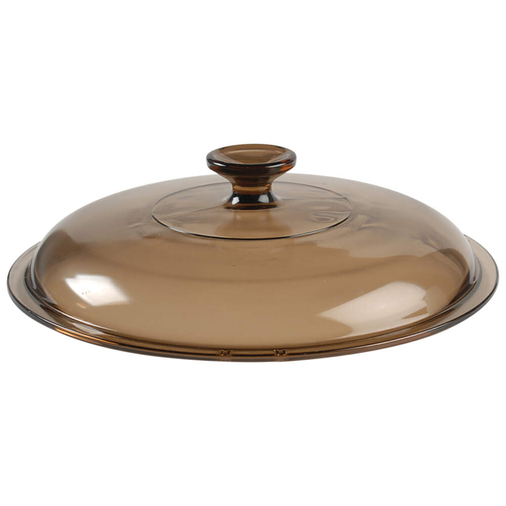 Visions Amber Lid for 2 1/2 Quart Chicken Fryer by Corning Corelle-1