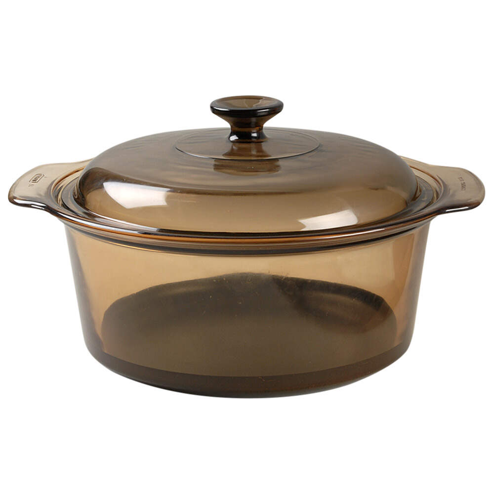 Visions Amber 5 Quart Non Stick Dutch Oven with Lid by Corning Corelle-1