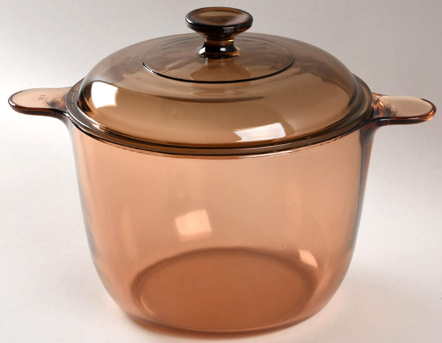 Visions Amber 5.5 Qt Stew Pot No Lid by Corning Corelle-1