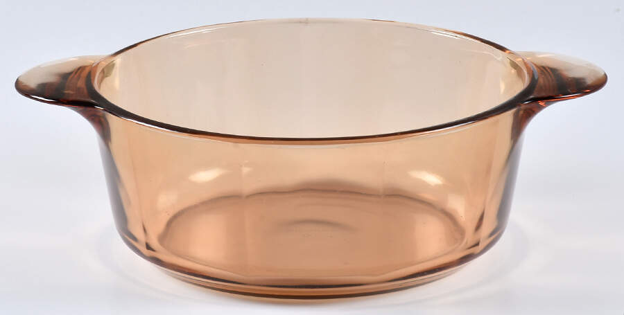 Visions Amber 1.25 Qt Round Casserole No Lid by Corning Corelle-1