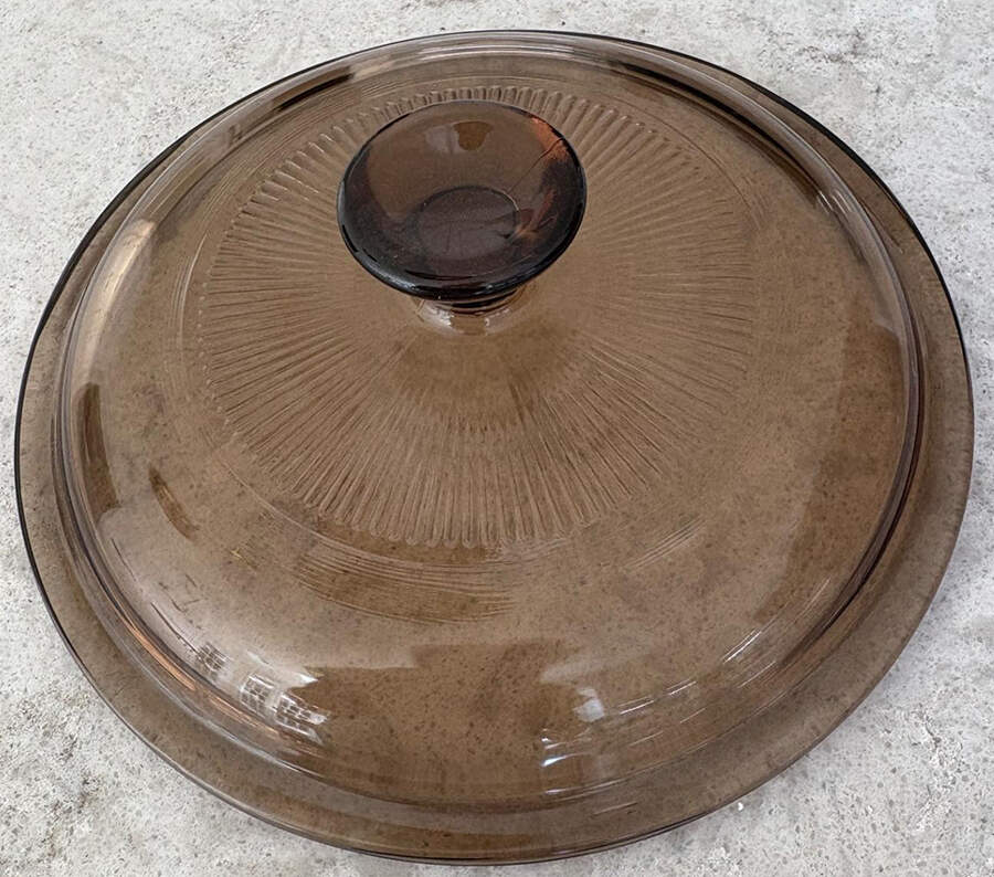 Visions Amber Lid for 24 Oz Rd Oven/Microwave Casserole by Corning Corelle-1