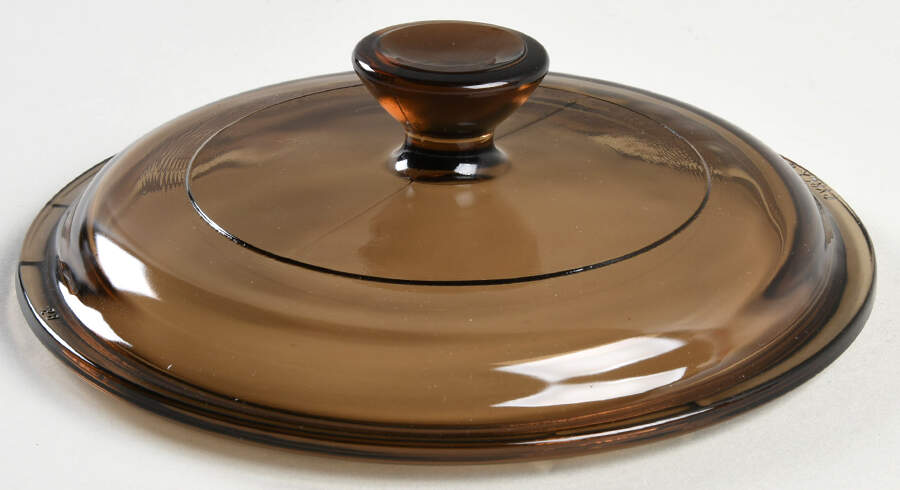 Visions Amber Lid for 1 Quart Saucepan by Corning Corelle-1