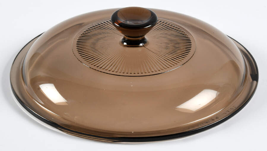 Visions Amber Lid for 1 Qt Rd Oven Microwave Casserole by Corning Corelle-1