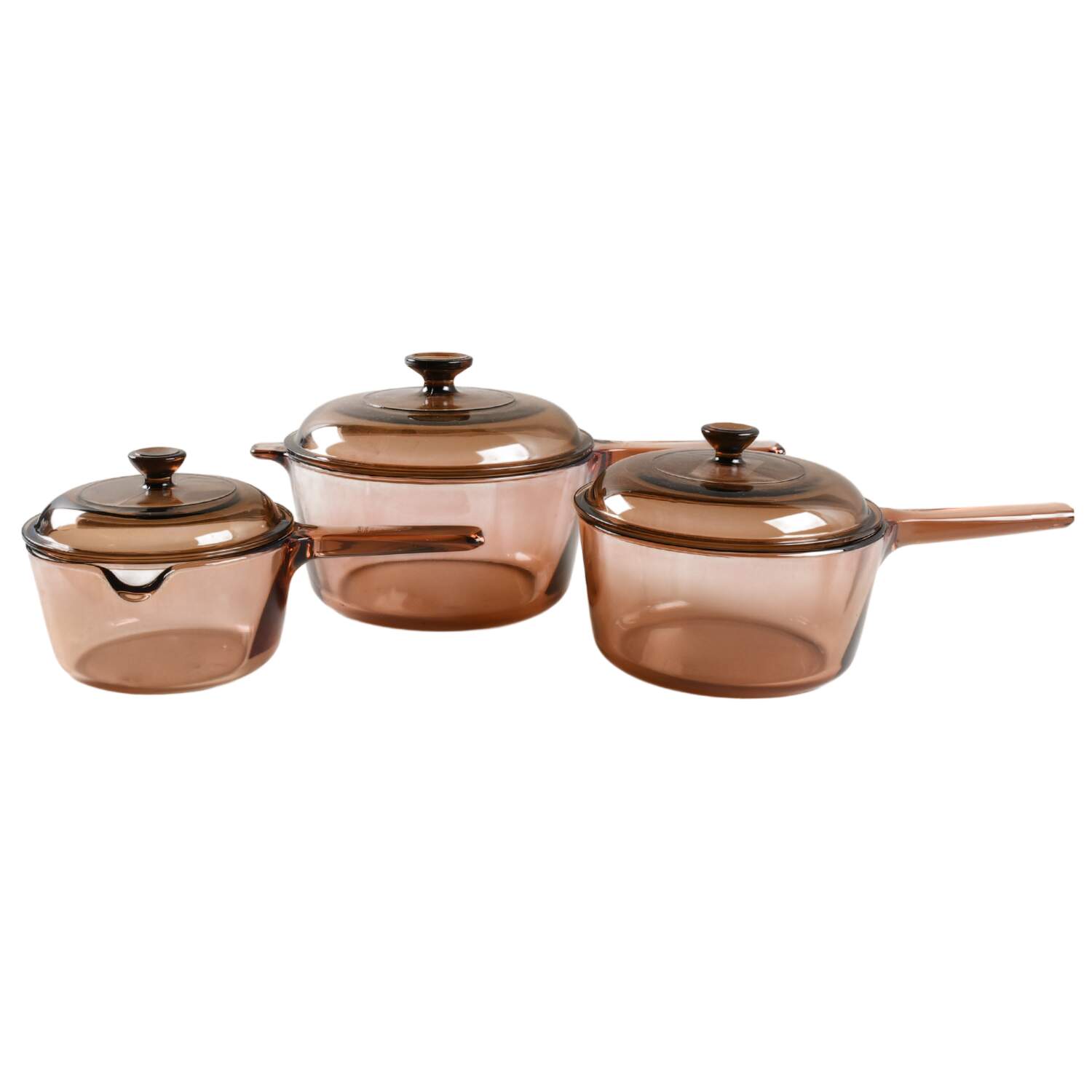Visions Amber 6  Piece Estate Set by Corning Corelle-1
