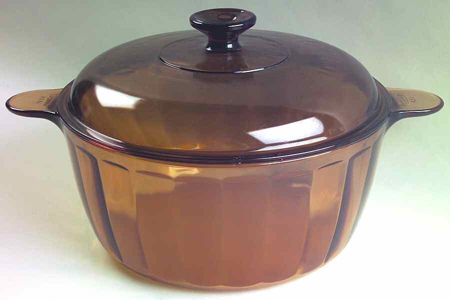 Visions Amber 5 Qt Dutch Oven by Corning Corelle-1