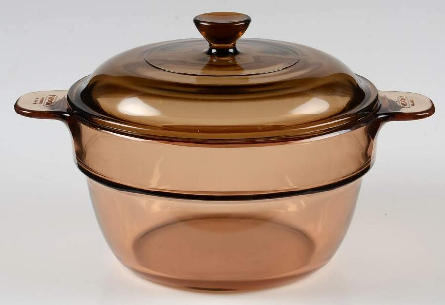 Visions Amber Double Boiler Insert with Glass Lid by Corning Corelle-1