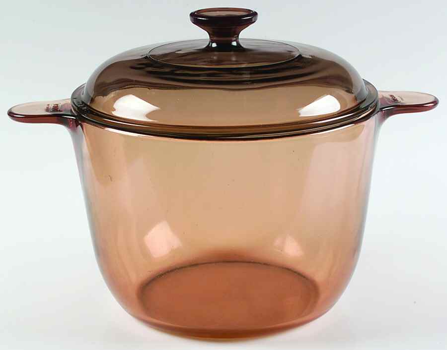 Visions Amber 3.5qt Stew Pot W/Lid by Corning Corelle-1