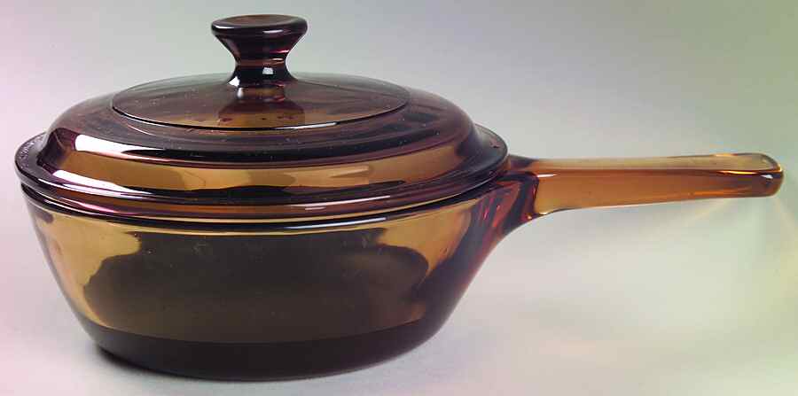 Visions Amber 1 Pint Non Stick Saucepan & Lid by Corning Corelle-1
