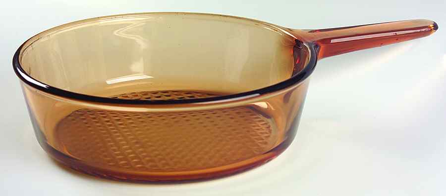 Visions Amber 2 1/2 Quart Chicken Fryer No Lid by Corning Corelle-1