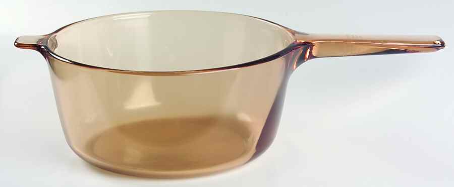 Visions Amber 2.5 Quart Saucepan No Lid by Corning Corelle-1