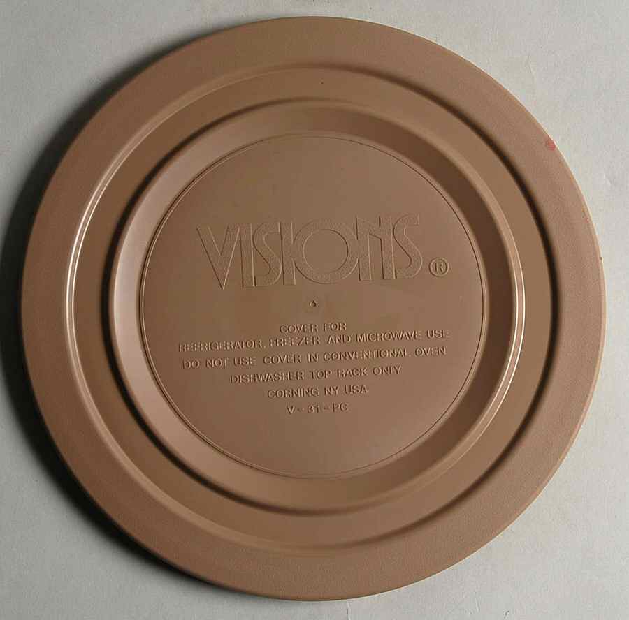 Visions Amber Plastic Lid for 1 Qt Round Casserole by Corning Corelle-1