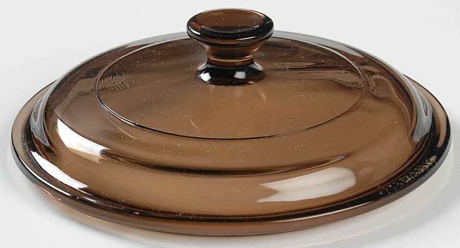 Visions Amber Lid for 1 Pint Non Stick Saucepan by Corning Corelle-1