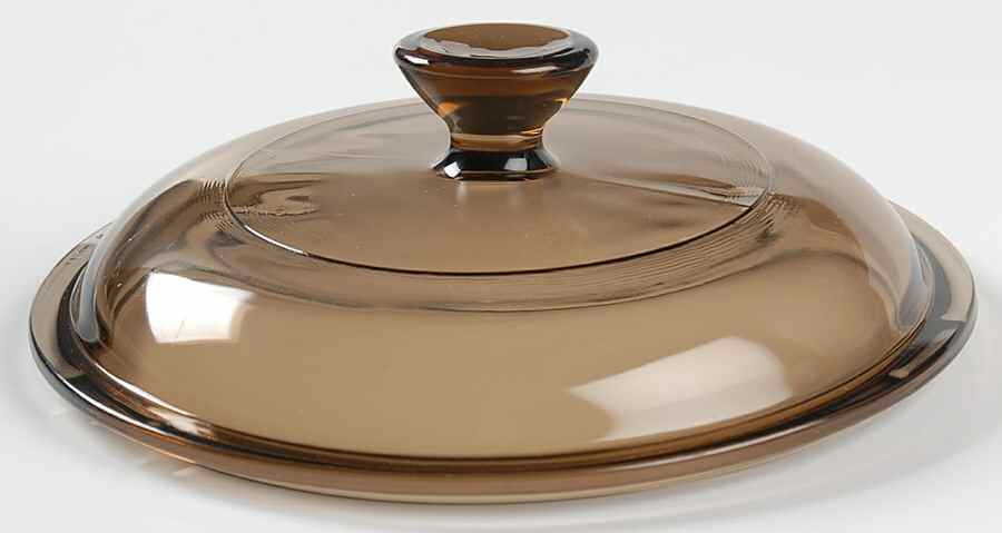 Visions Amber Lid for 1 Qt Round Casserole by Corning Corelle-1