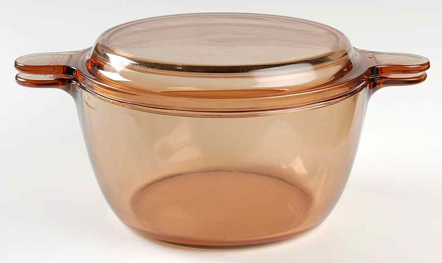 Visions Amber 2 Qt Stew Pot W/Lid by Corning Corelle-1