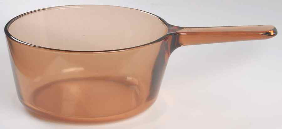 Visions Amber 2.5 Quart Saucepan No Lid by Corning Corelle-1