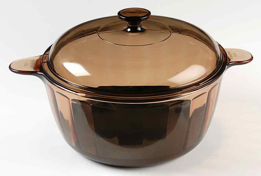 Visions Amber 5 Quart Non Stick Dutch Oven with Lid by Corning Corelle-1