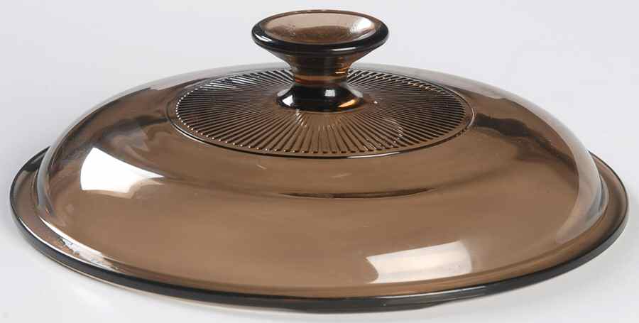 Visions Amber Lid for 1.5 Qt Round Casserole by Corning Corelle-1