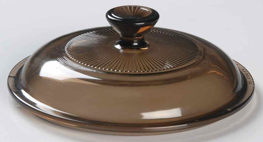 Visions Amber Lid for 1.5 Qt Round Casserole by Corning Corelle-1