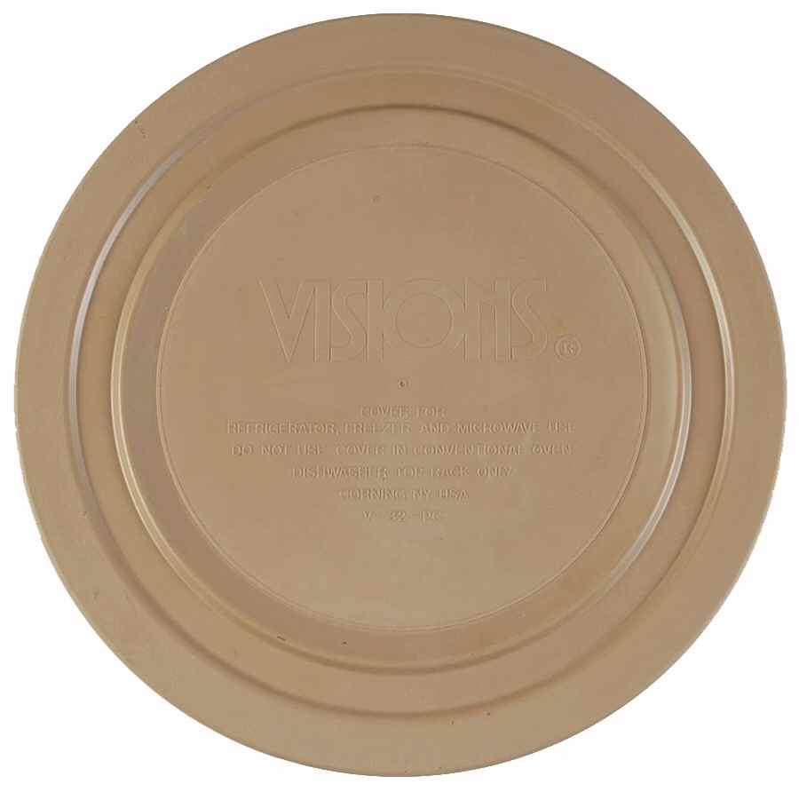 Visions Amber Plastic Lid for 1.5 Qt Round Casserole by Corning Corelle-1