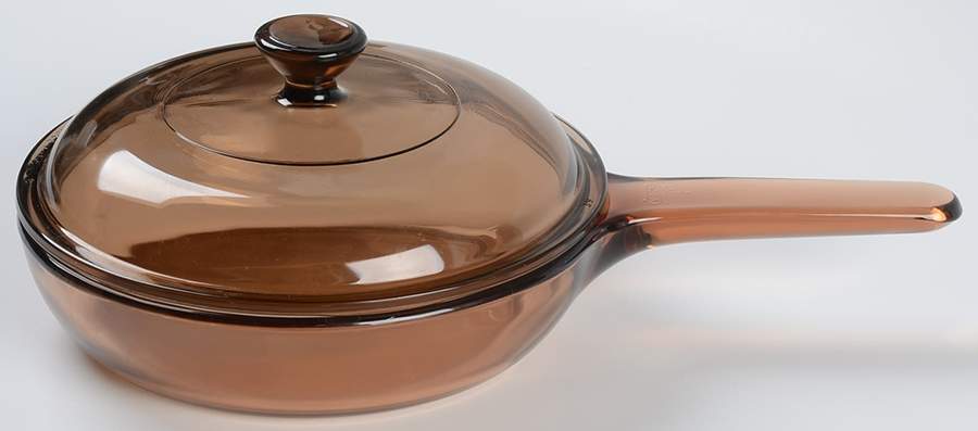 Visions Amber 7" Skillet & Lid by Corning Corelle-1