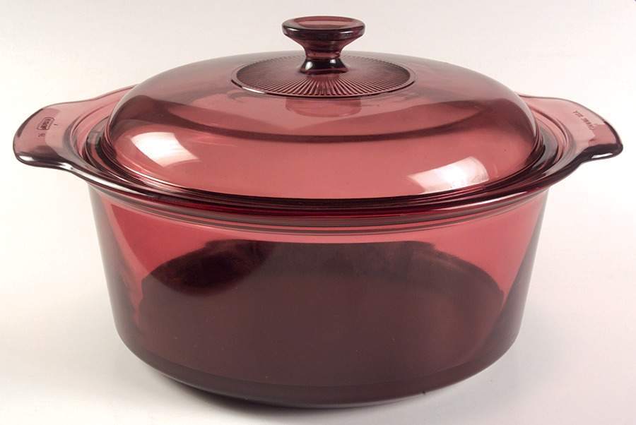 Visions Cranberry 5 Qt Non Stick Dutch Oven W/Lid by Corning Corelle-1