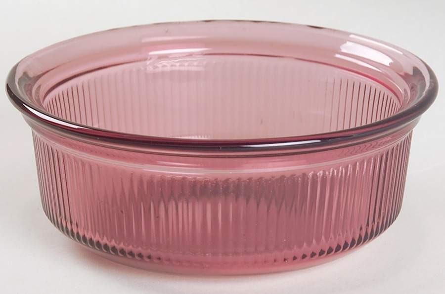 Visions Cranberry 1 Pt Round Casserole No Plastic Lid by Corning Corelle-1