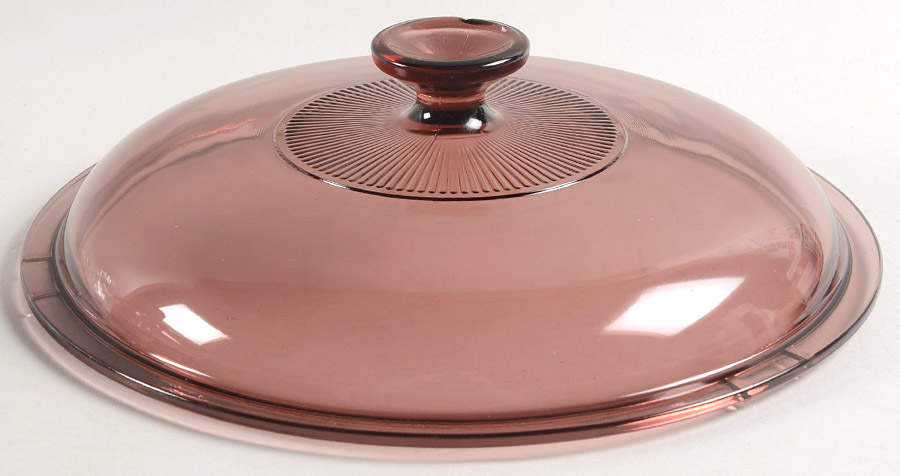 Visions Cranberry Lid for 2 1/2 Quart Chicken Fryer by Corning Corelle-1