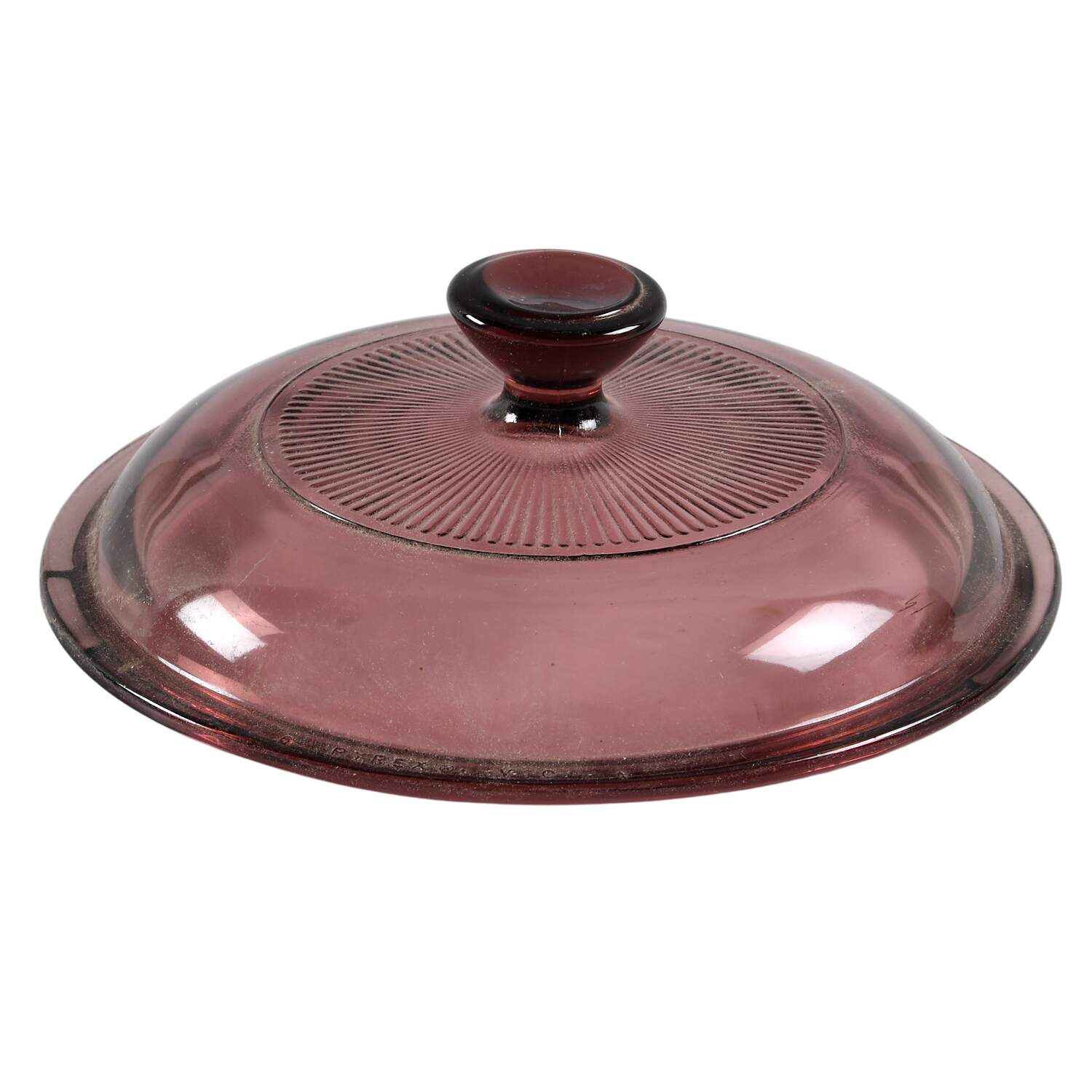 Visions Cranberry Lid for 1 Qt Round Casserole by Corning Corelle-1