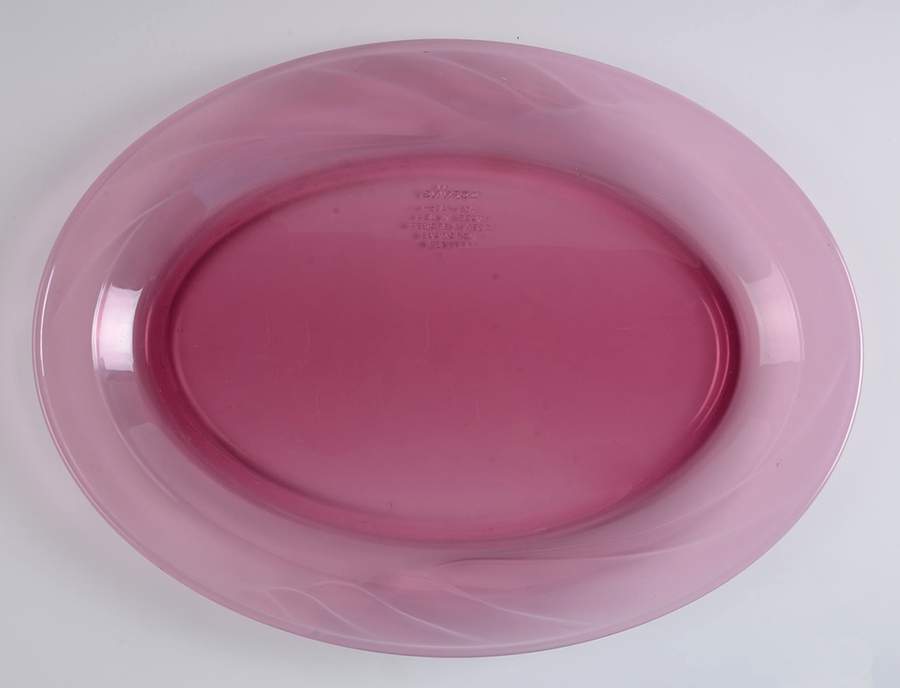 Visions Cranberry 16" Oval Serving Platter by Corning Corelle-1