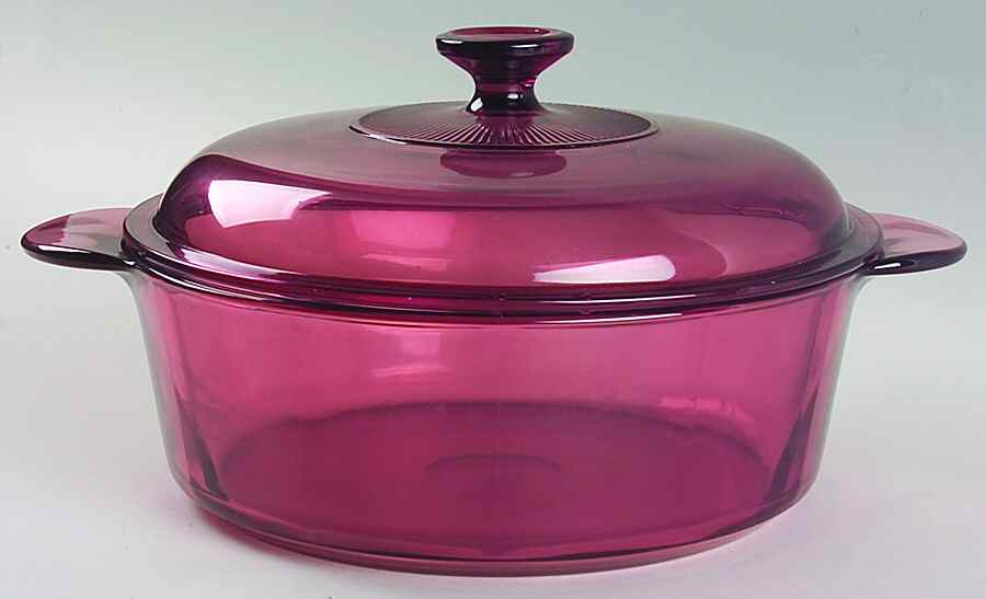Visions Cranberry Stockpot with Lid 3 1/2 Quarts by Corning Corelle-1