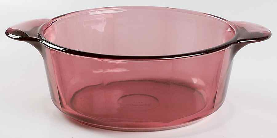 Visions Cranberry 1.5 Quart Round Casserole No Lid by Corning Corelle-1