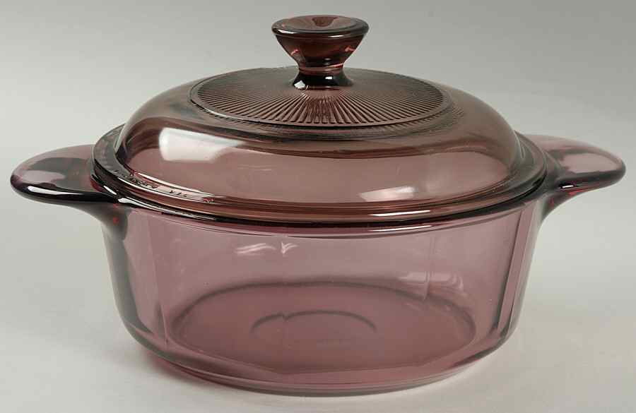 Visions Cranberry 1 Qt Round Covered Casserole by Corning Corelle-1