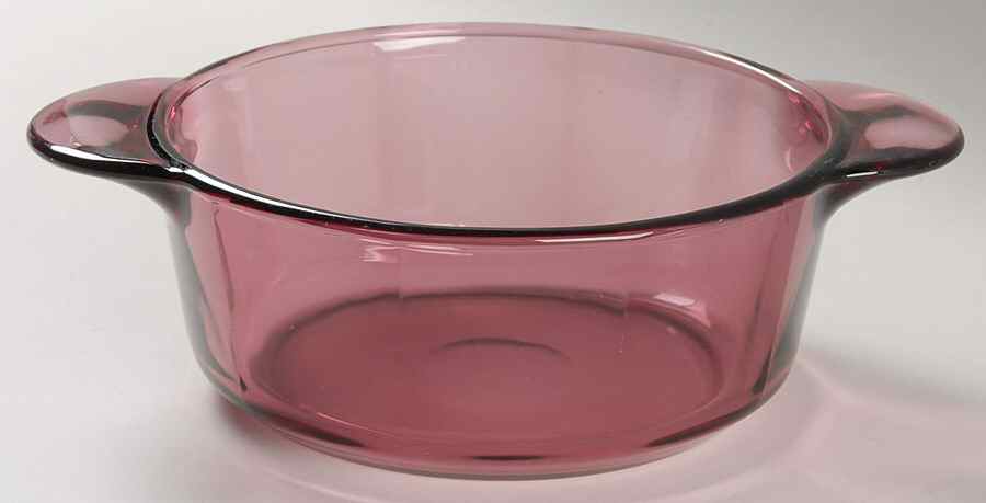 Visions Cranberry 1 Qt Round Casserole No Lid by Corning Corelle-1