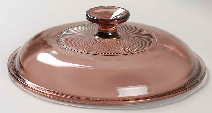 Visions Cranberry Lid for 2.5 Quart Saucepan by Corning Corelle-1