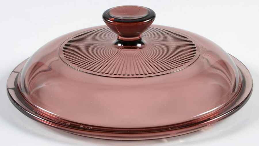 Visions Cranberry Lid for 1 Quart Saucepan by Corning Corelle-1