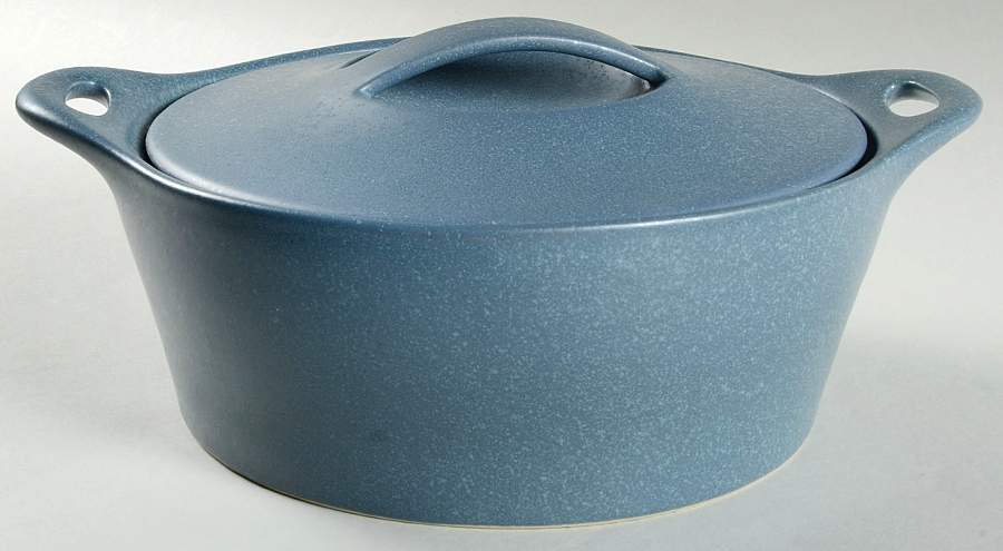 Creations Denim 2.5 Qt Round Covered Casserole by Corning Corelle-1