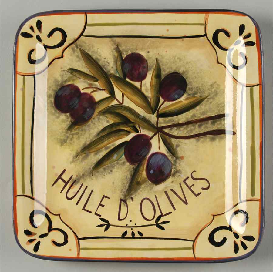 Garden of Olives Salad/Dessert Plate by Certified International-1