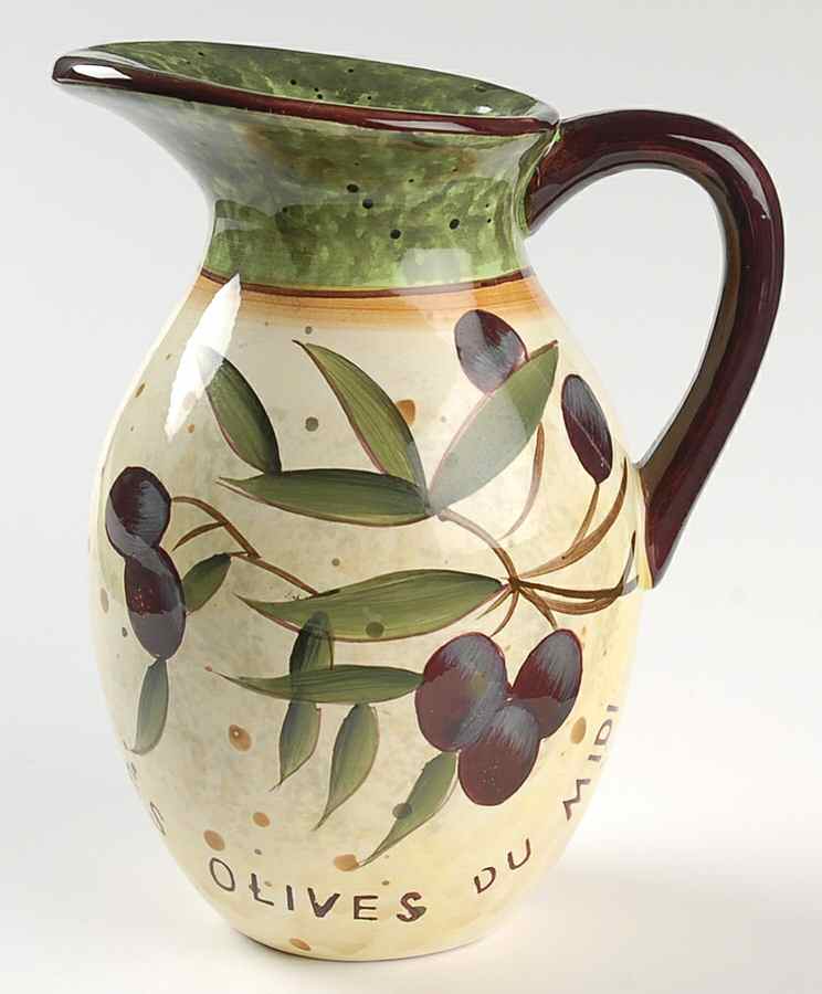 Garden of Olives Oil Jar/Server No Lid by Certified International-1