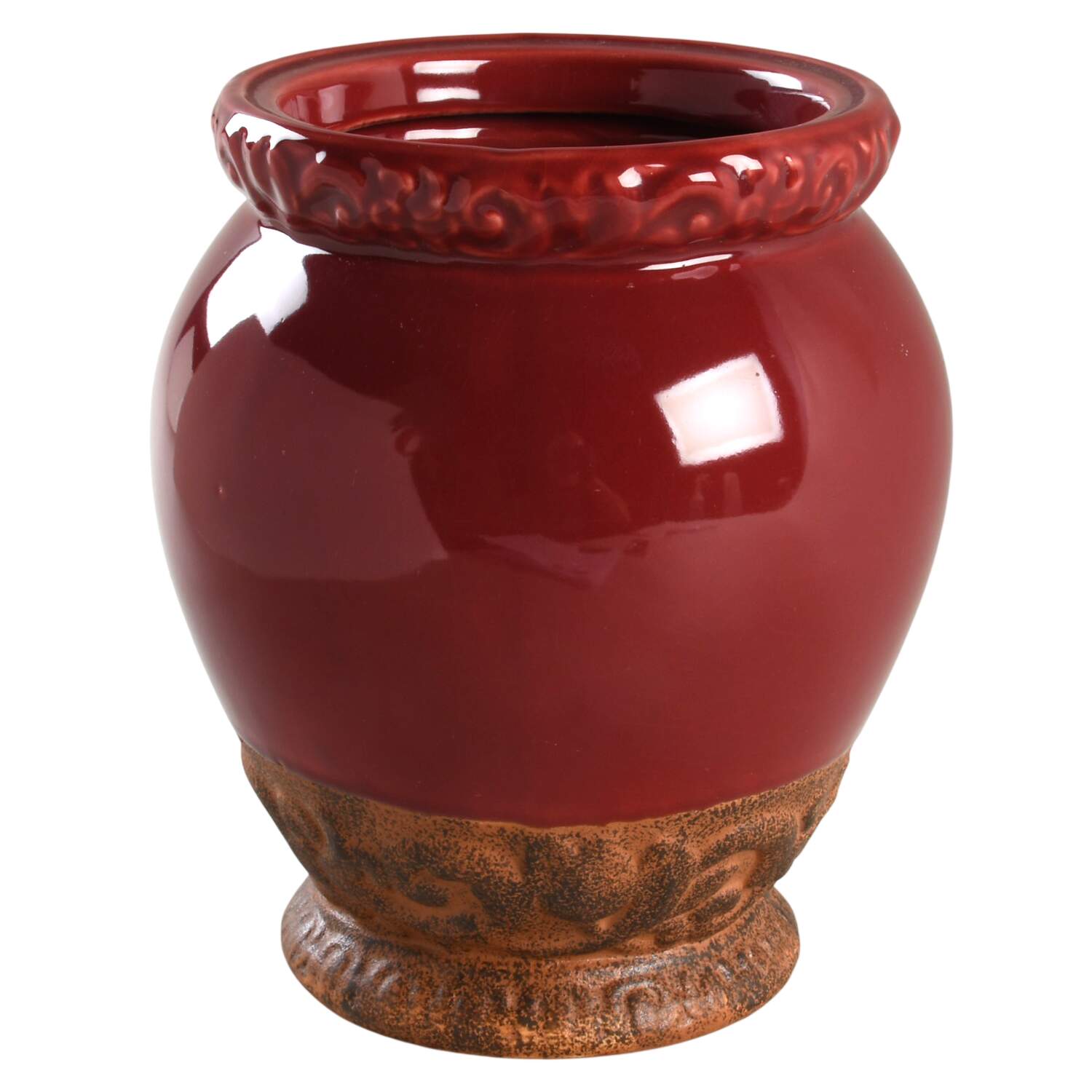 Florentine Burgundy Small Canister No Lid by Certified International-1