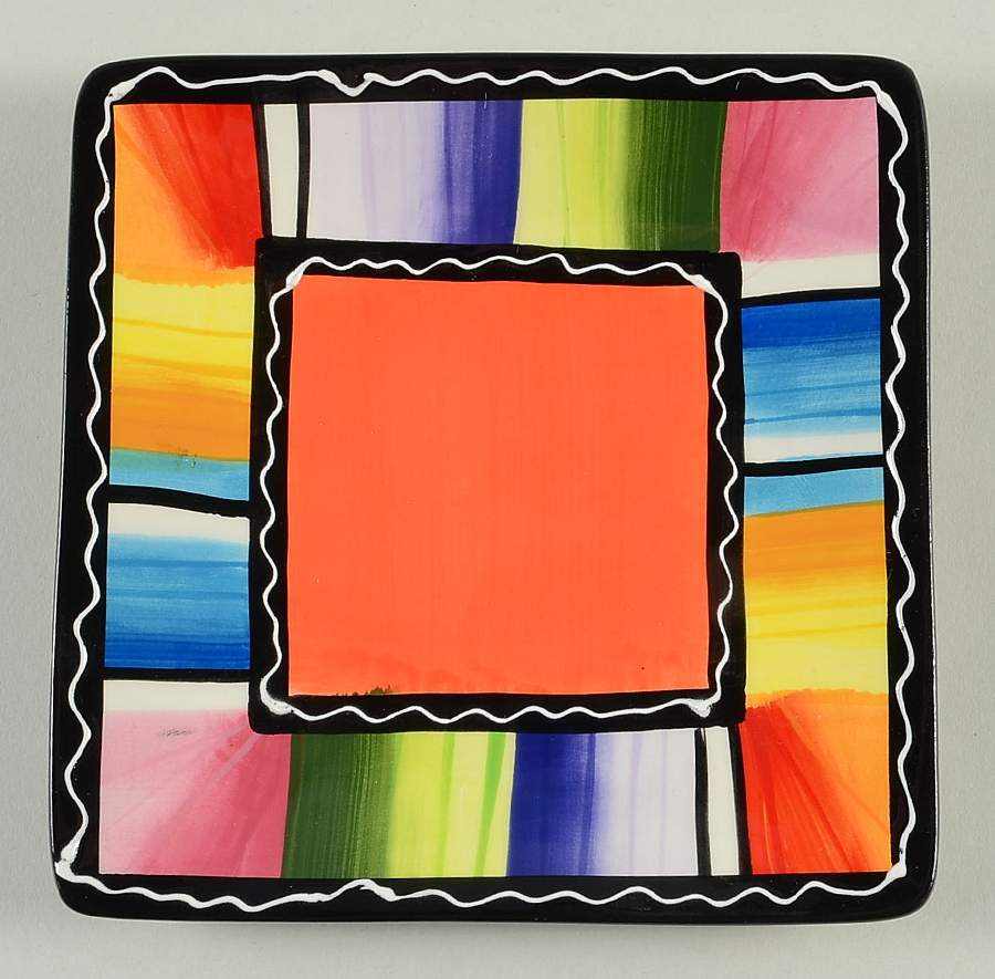 Serape Square Canape Plate by Certified International-1